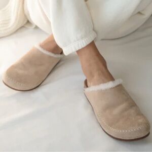 Jenni Kayne Shearling Lined moc clog Mules size 41